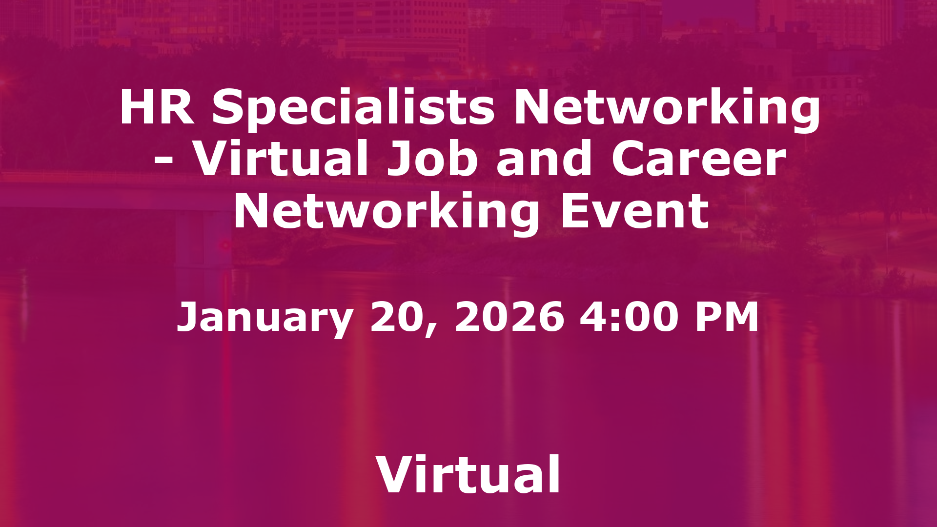 HR Specialists Networking - Virtual Job and Career Networking Event event image